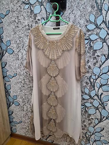 nişan paltarları: Brend: DARA Model: Şifon tunik/kofta - Rəng: bej-qızılı tonlarda - — 1