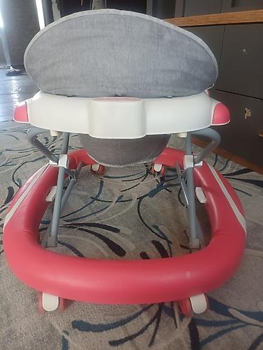 Балдар дүйнөсү: Детские ходунки Babywalker (розово-серые) - Форма шасси «бампер» с — 4