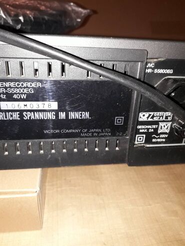 DVD və Blu-ray pleyerlər: Videomaqnitofon JVC HR-S5800EG S-VHS satılır. Kolleksiya modeli. Hifi -da lalafo.az — 14 DVD və Blu-ray pleyerlər: Videomaqnitofon JVC HR-S5800EG S-VHS satılır. Kolleksiya modeli. Hifi — 14