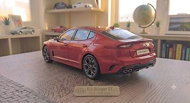 mini disk: KIA Stinger GT model avtomobili, 2018 buraxılışının 1:18 miqyaslı — 3