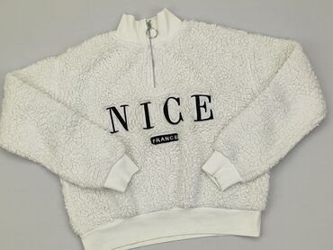sweterek biały 152: Sweterek, H&M, 12 lat, 146-152 cm, stan - Dobry