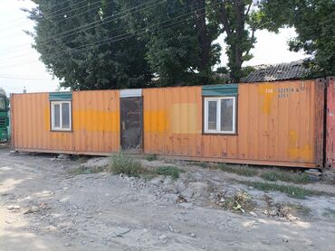 толк сатам: Блок-контейнер с двумя окнами и дверью. Внутренняя отделка выполнена