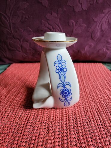 Stare vaze i dekor: Svecnjak nov iz 1951 do 1974g. Lippelsdort porcelan Nemacka — 8