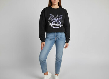spodnie hello kitty dresowe: Shein, Women`s sweatshirt, size S