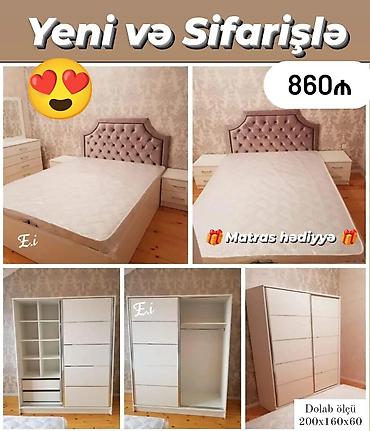 padişah mebel: Yataq otağı dəsti – yeni və sifarişlə Qiymət: 860 ₼ Tərkibi: - — 1
