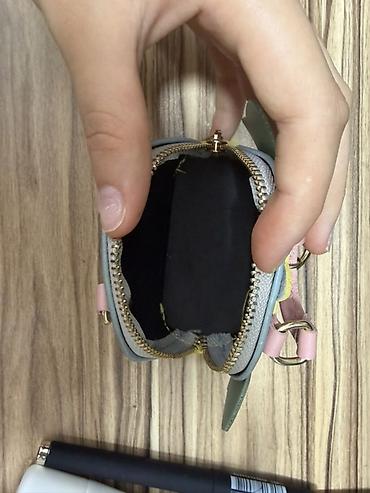 bijuteriya instagram: Rəngarəng mini aksessuar/kiçik çanta–açarliq - Material: teksturalı — 3