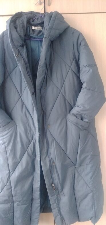 стеганое пальто: Пальто, Классика, Осень-весна, Стеганый, Длинная модель, На молнии, 4XL (EU 48), 5XL (EU 50), 6XL (EU 52)