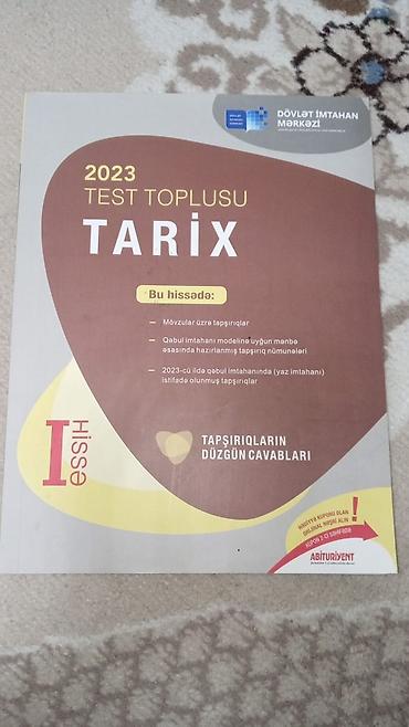 Testlər: Məhsul: 2023 “Test Toplusu – Tarix”, I hissə Xüsusiyyətlər: - — 1