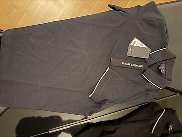 bape x: Polo köynək, Armani Exchange, S, rəng - Göy — 2