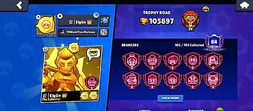 pişik şəkilləri çəkmək: Brawl Stars oyunu üçün yüksək səviyyəli oyun hesabı - Profil: “Elgün — 3