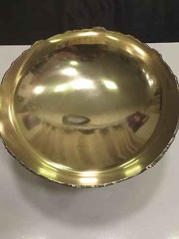 Ev və bağ: Qədim,bürünc meyvə qabı.1950-ci illər.Böyük həcmli,diametr 30 — 9