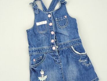 letnia sukienka w kwiaty midi: Overalls F&F, 1.5-2 years, 86-92 cm, condition - Very good