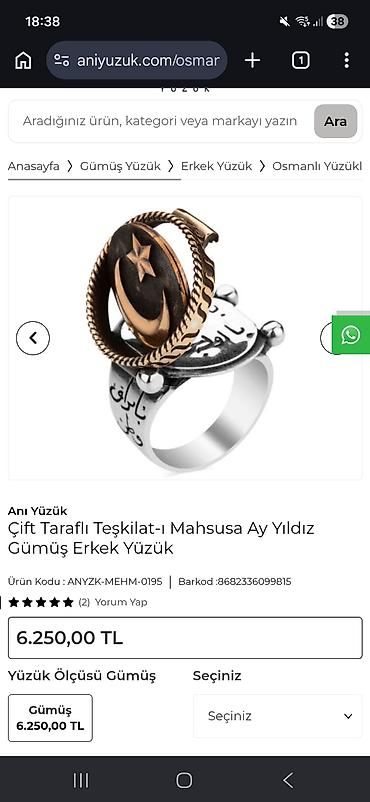 Zərgərlik əşyaları: Üzük, Gümüş, Qaşsız — 4