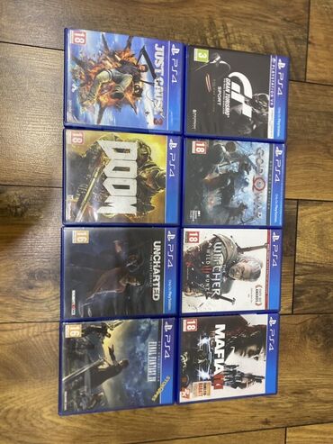 сони 4 игры: Коллекция дисков для PlayStation 4 (PS4), 8 игр в коробках с