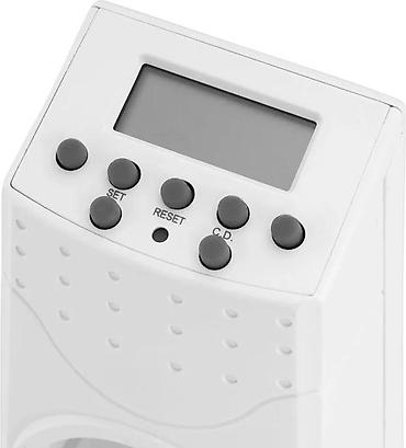 Utikači: Digitalni tajmer za utičnicu (Schuko) - Elektronski tajmer sa LCD — 3