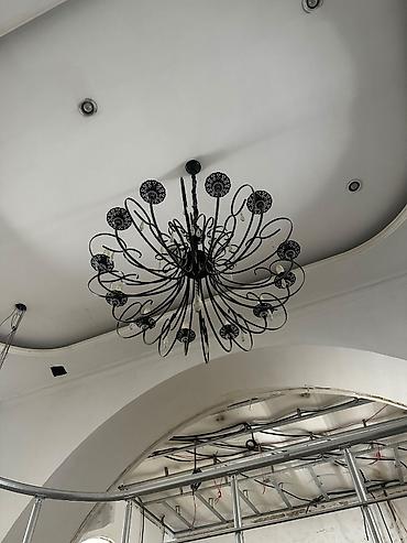 Çılçıraq, 10 və daha çox lampa, Metal
