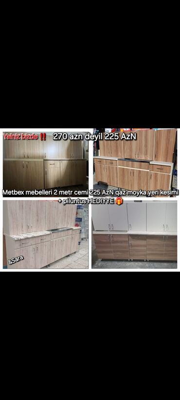 mebel destleri ve qiymetleri: Metbex mebellerini daha munasib elde etmeye telesin endirim