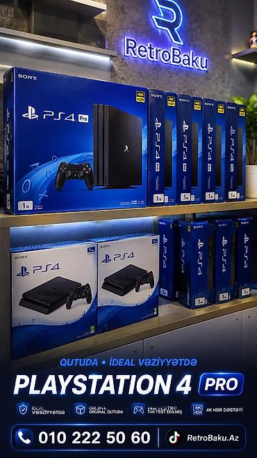 hdd 1tb: PlayStation 4 Pro – 1TB Ideal vəziyyətdə qutuda. Xaricdən qəlib test — 3