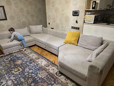 xalca uzluyu: Divan Bej rəngli böyük bucaq divanı – modul quruluşlu, rahat və — 2