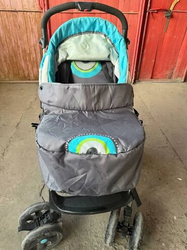 Коляски: Коляска, цвет - Серебристый, Б/у — 3