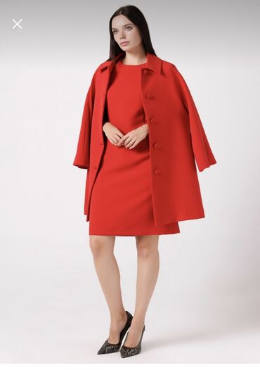 красный платье: Повседневное платье, XL (EU 42)