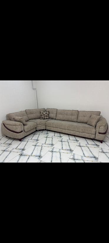 İşlənmiş, Künc divan, 2 kreslo, Açılan