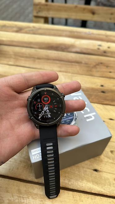 Другие смарт-часы: Смарт‑часы HD300, 47 мм - Дисплей: AMOLED, яркий и контрастный - — 4