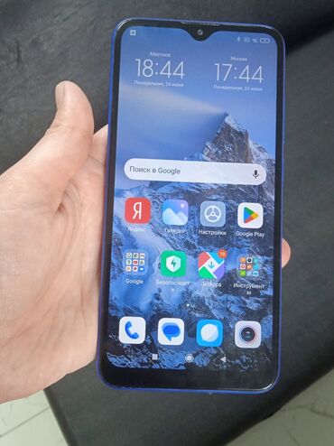 işlənmiş telefonlar redmi: Xiaomi Redmi 8A, 64 ГБ, цвет - Синий, 
 Сенсорный, Две SIM карты
