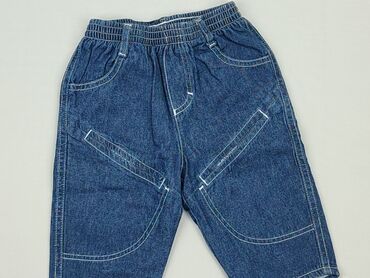 jeansy boyfriendy: Spodnie jeansowe, 3-6 m, stan - Bardzo dobry