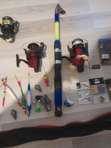 Ovçuluq və balıqçılıq: Balıqçılıq dəsti Tərkib: - Teleskopik balıqçılıq çubuğu (üzərində — 7