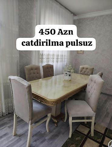 stollarin satisi: Masa desti satilir. *Qiymeti 450 Azn catdirilma pulsuz.* Unvan — 1