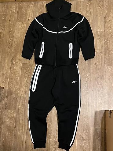 Спортивный костюм Nike tech fleece reflective - Цвет: черный с at lalafo.kg Спортивный костюм Nike tech fleece reflective - Цвет: черный с