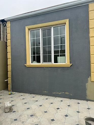 plastik pencere modelleri: PVC sürgülü pəncərə – 3 bölməli - Material: ağ PVC profil - Açılış — 2