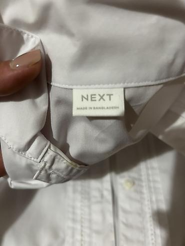 Uşaq dünyası: Qız uşağı üçün məktəb dəsti - Brend köynək: NEXT (etiket şəkildə). Ağ — 2
