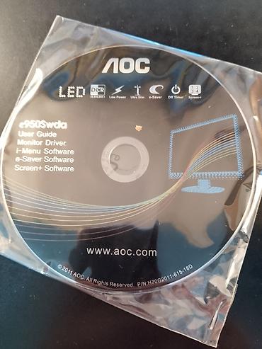 monitor 32 inca: AOC instalacioni CD za monitor e950Swda Sadržaj diska: - User Guide — 1