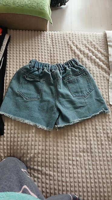 Şortlar: Uşaq/qız üçün denim şort - Material: qalın denim (cotton qarışımı) - — 2