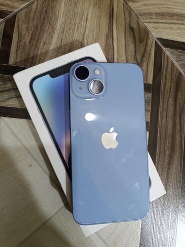 телефон флай с телевизором сенсорный: IPhone 14, 128 GB, Mavi, Face ID
