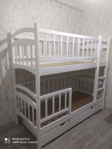 двухъярусная юношеская кровать: Двухъярусная кровать, Для девочки, Для мальчика, Новый