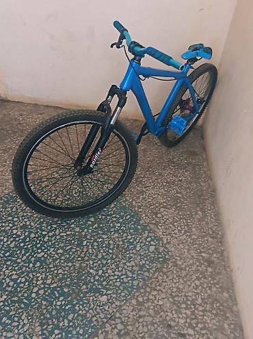gitara kabel: Mavi rəngdə dağ/şəhər tipli velosiped. Xüsusiyyətlər: - Alüminium — 2