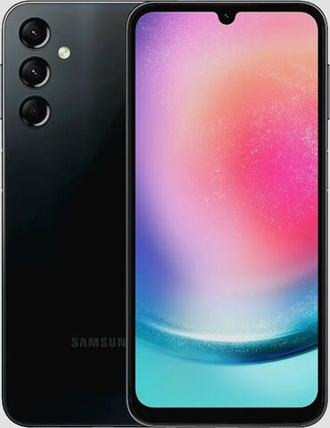 samsung not10: Samsung Galaxy A24 4G, Б/у, 128 ГБ, цвет - Черный, 2 SIM