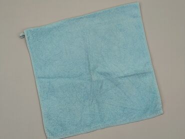 Textile: PL - Towel 86 x 44, color - Turquoise color, condition - Good