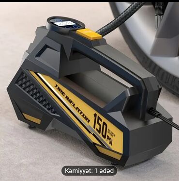 Avtomobil kompressorları və nasosları: Elektron Nasos . 150 PSI-a qədər təzyiq yarada bilən, qara və qızılı