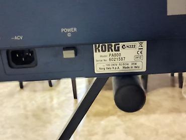 casio sintezator: Korg PA800 aranjor klaviatura - Model: Korg PA800 (Made in Italy — 2