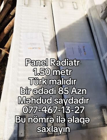 Radiatorlar: Yeni Panel Radiator Ödənişli çatdırılma