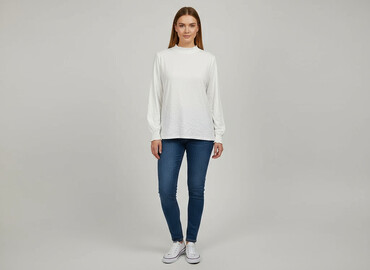 białe t shirty basic damskie: Футболка жіноча, розмір M