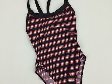 czarna koszula w białe paski: One-piece swimsuit, 8 years, 122-128 cm, condition - Very good