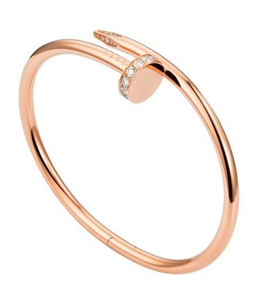 лонгслив бишкек: Браслет-кафф Cartier в форме гвоздя - Материал: розовое золото