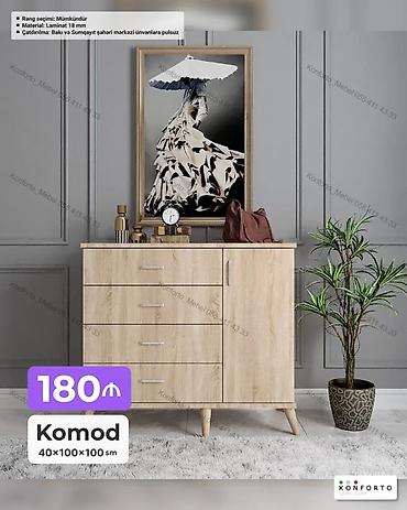 Ev və bağ: Komod – 40×100×100 sm - Material: 18 mm laminat - Rəng seçimi — 1