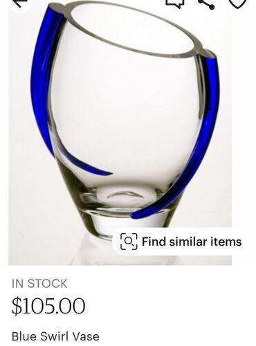 Ostali kućni dekor: Vaza nova,kristal,rucni rad,duvana usnama. Krasno Poljska. 80te — 3