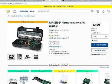 Setovi ručnog alata: Ručna klešta za nitne matice (rivet-nut set) u koferu – PARKSIDE - — 6